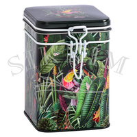 Komplet puszek JM `Rainforest` kwadratowych z zawiasem 150g